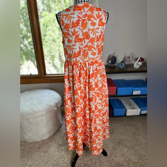Cupshe midi dress 🧡🤍 - Picture 4 of 6